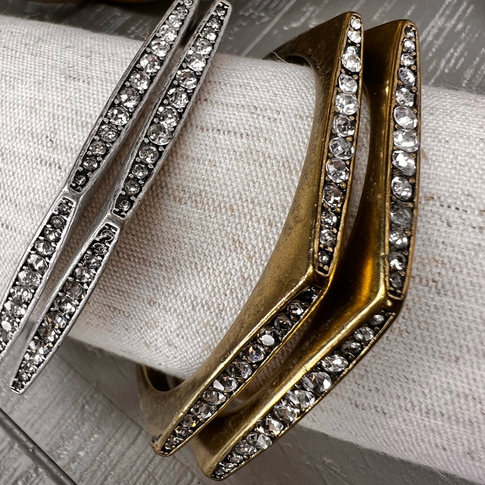 Antique gold and silver bracelets